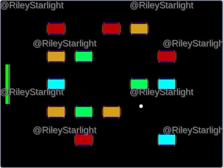 Captura de un nivel del juego, con varios bloques de diferentes golpes.